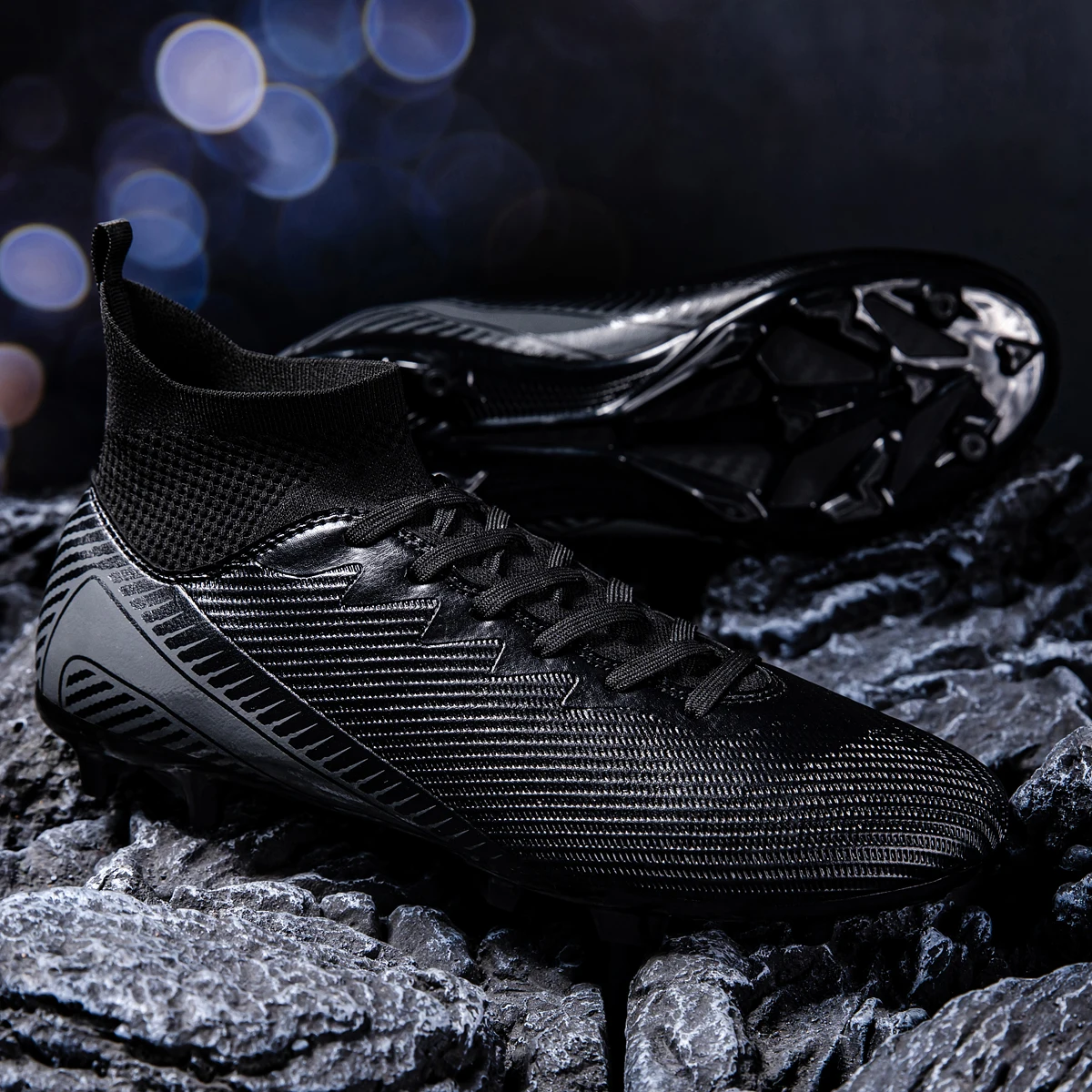 

Men's football shoes professional grade FG long nail anti slip breathable summer lightweight outdoor training