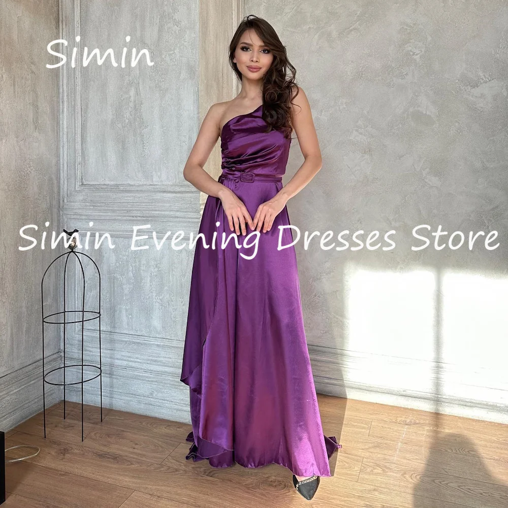 

Simin Chiffon A-line One-shoulder Formal Luxury Prom Gown Ankle-length Evening Elegant Pretty Party dresses for women 2023