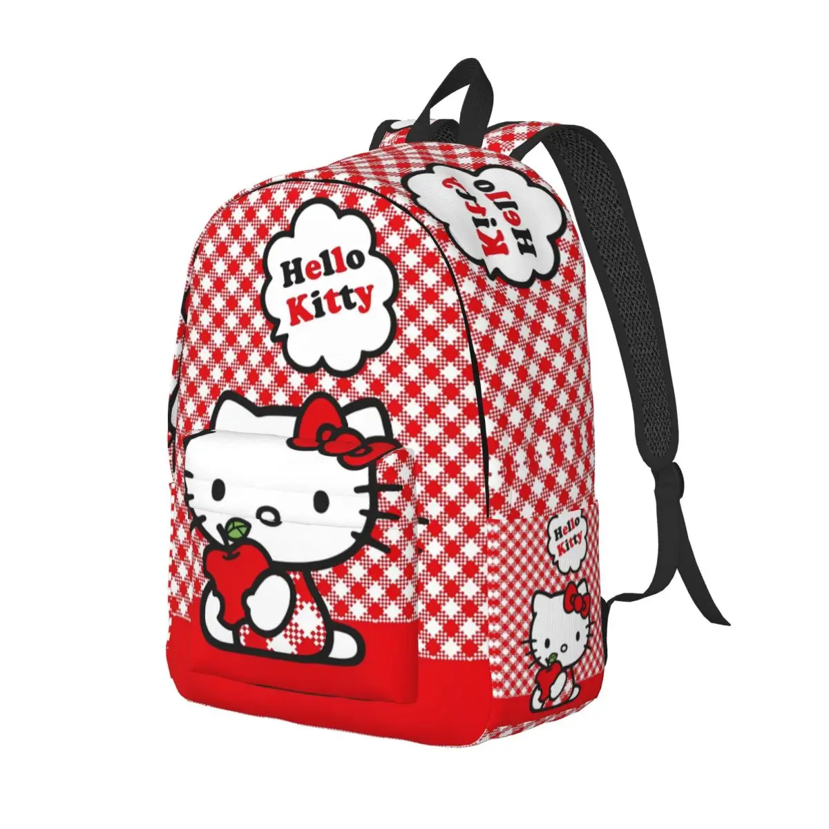 Cartoon Cute Hello Kitty Backpack for Men Women Casual High School Work Daypack HelloKitty Laptop Canvas Bags Outdoor