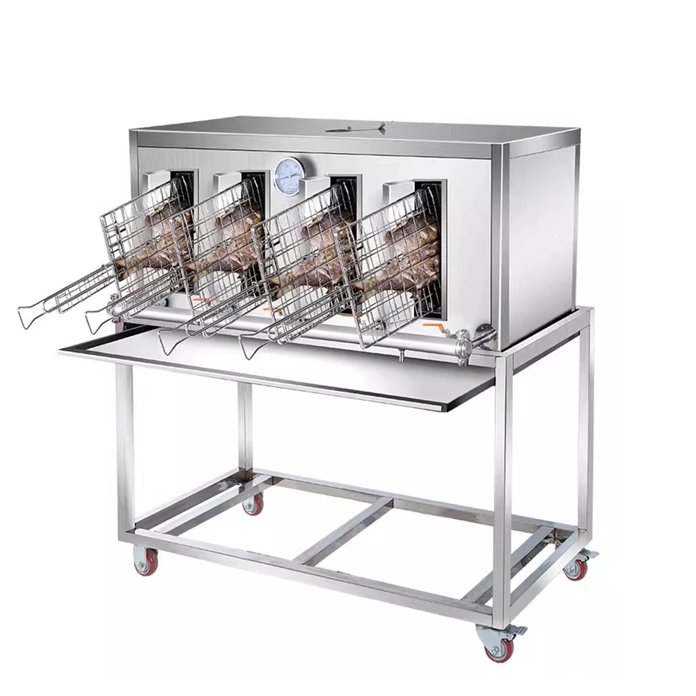 Automatic Commercial Stainless Steel Electric Grill for Fish  Party Food Barbecue Equipment Restaurant Kitchen Courtyard Outdoor