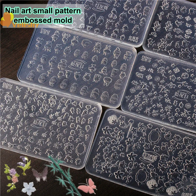 

3D Silicone Mold Flower Heart Nail Art Decorations Nails DIY Design Nail Mold Stamping Plate Manicure Mold