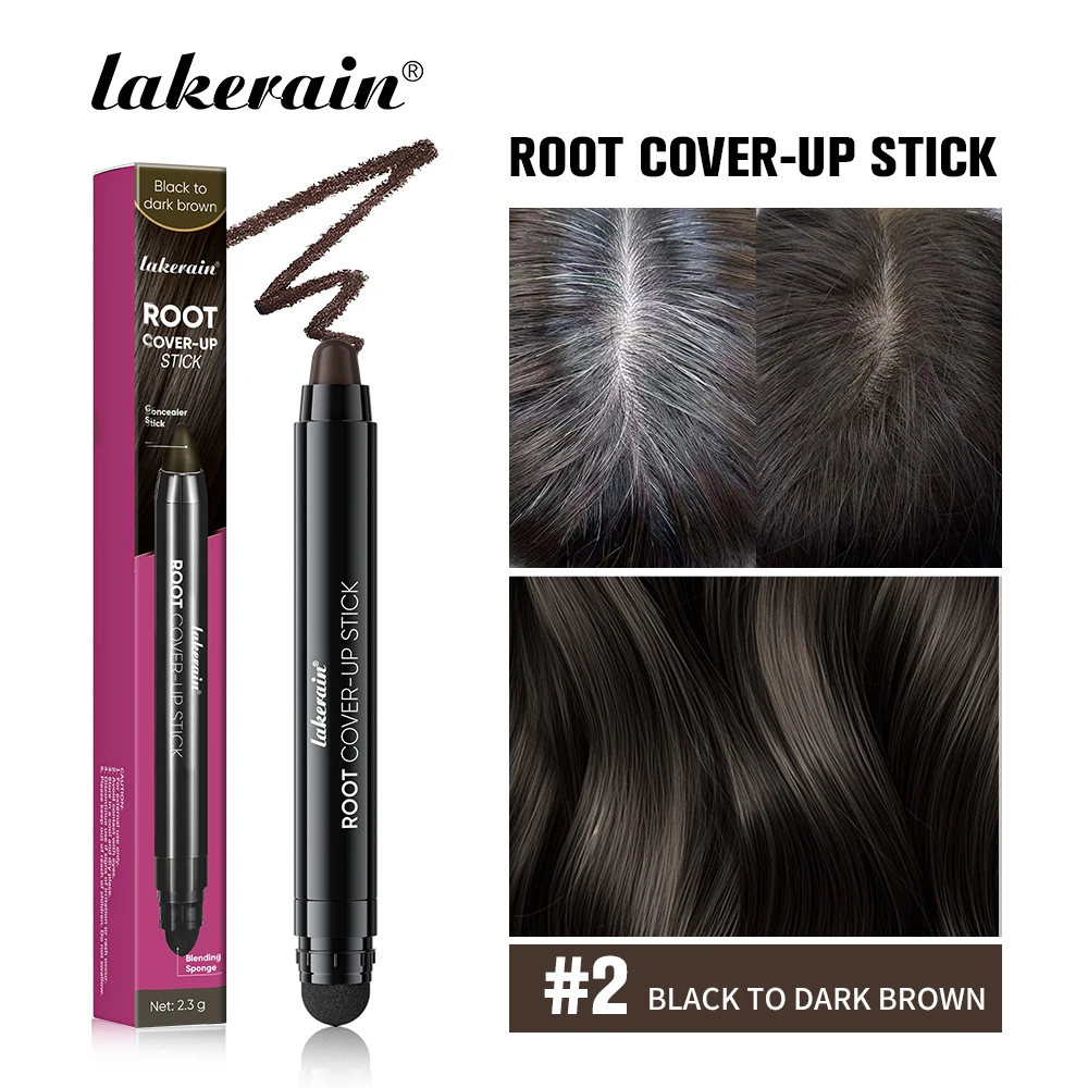 Lakerain Hair Dye Pen Smudge-Resistant Waterproof Precise Coverage Long-Lasting Makeup Smooth Application Men Women Dye Stick