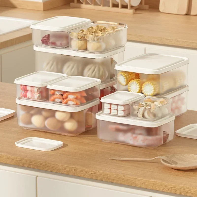 

1Pcs Preservation Box with Lid Refrigerator Crisper Food Containers Microwave Oven Safe Seal Plastic Household Food Storage Box