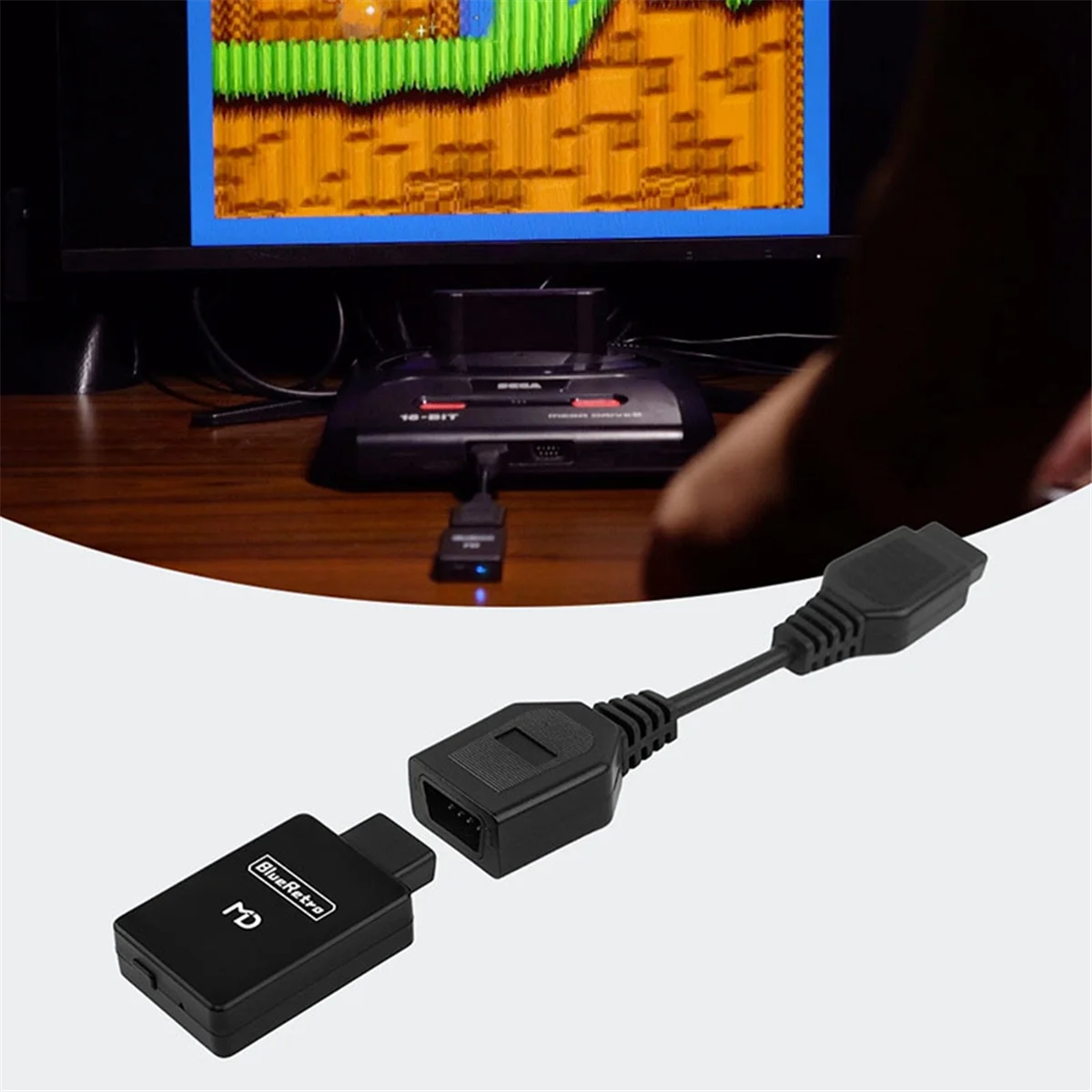 Эффективный адаптер беспроводного контроллера для MD1 MD2 Mega/Drive/для Sega Genesis