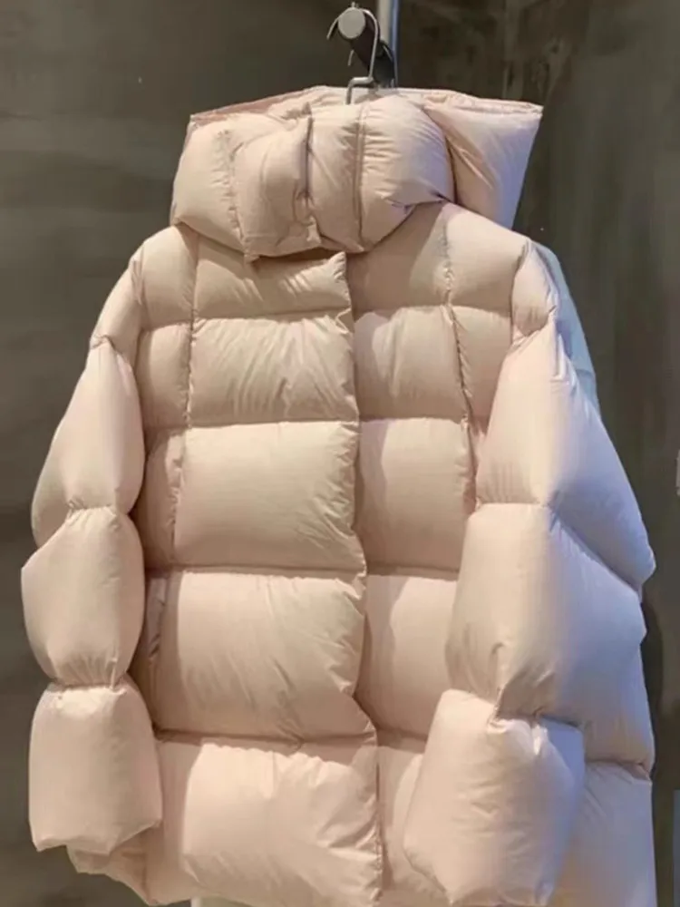 

Retro American Sle Women's Cotton Jaet Bread Sle Lazy Faionable Winter Clothes Korean Version Loose Fit Long Sve