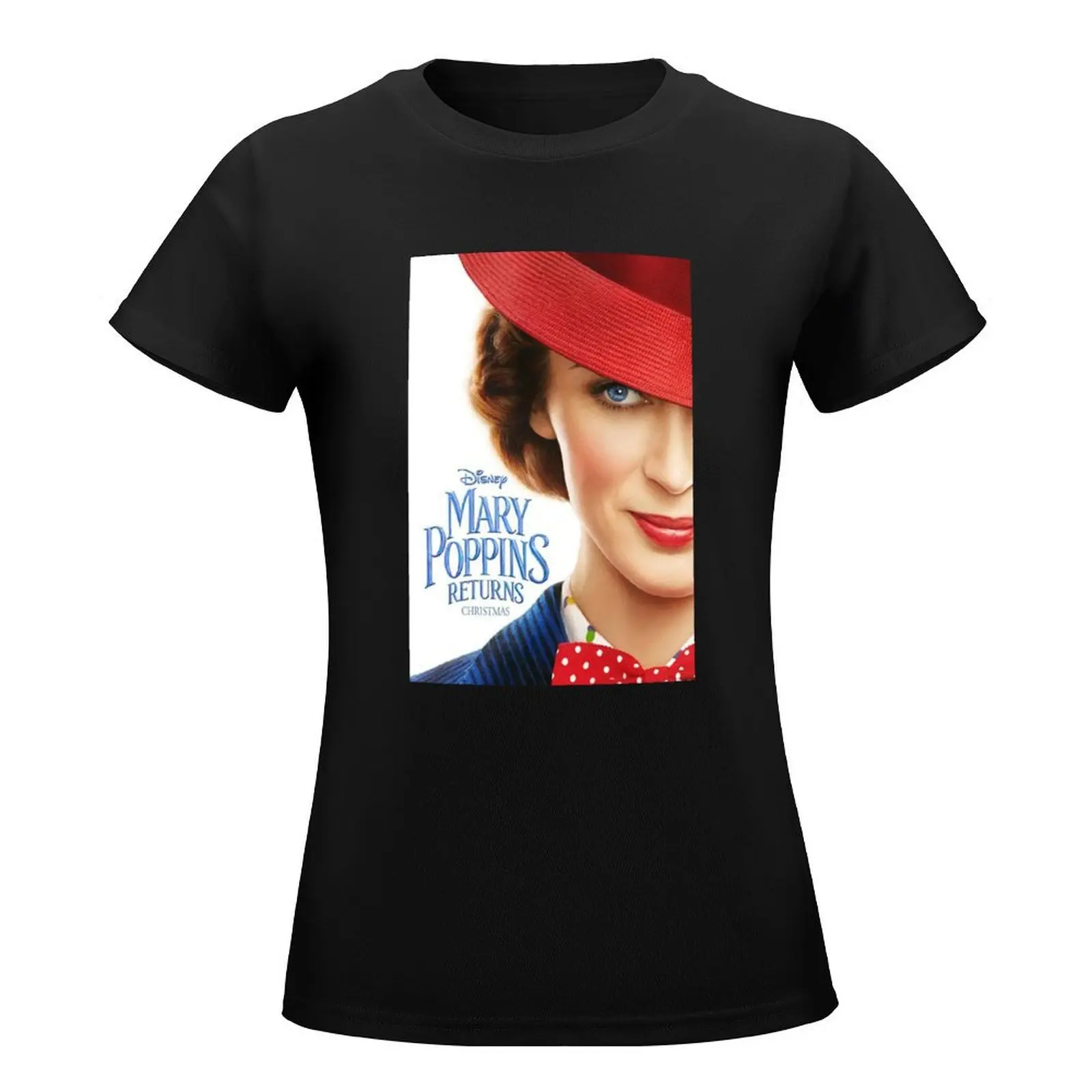 Mary Poppins Returns (2018) T-Shirt graphics tops Short sleeve tee lady clothes Women's tops