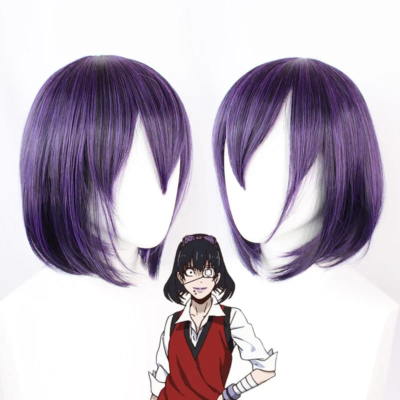 Anime Kakegurui midari ichishima cosplay shirt vest wig full sets Halloween midari Kakegurui cosplay costume wig for women girls