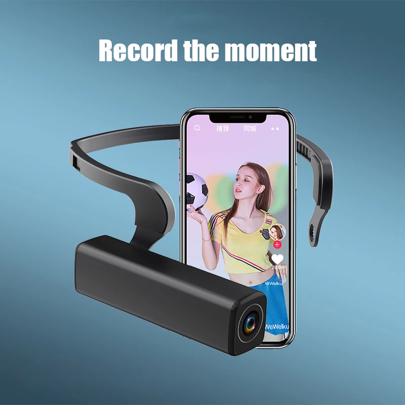 Vandlion A33 Black Camcorder Vlog Camera for YouTube Video Shooting WiFi Digital Cameras Head Wearable Blogger Recorder