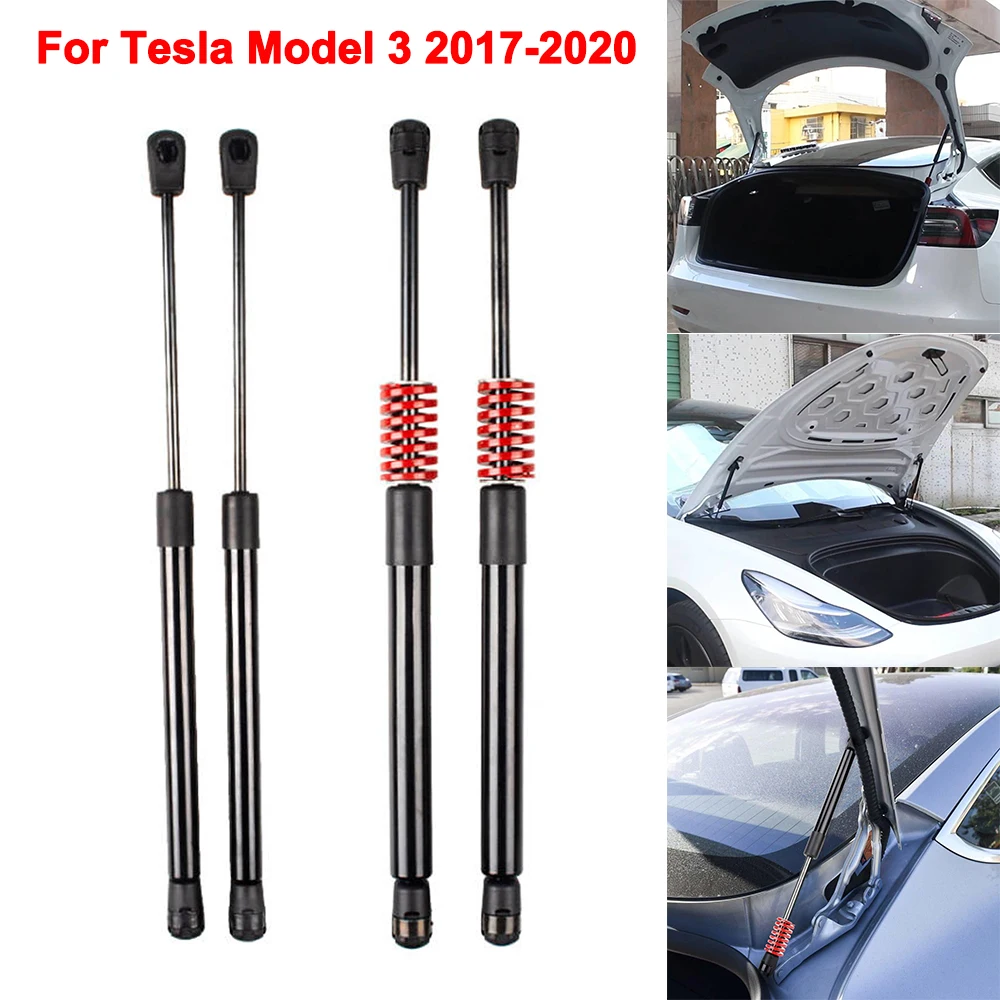 2Pcs Front Rear Trunk Struts Tail Gate Tailgate Boot Gas Spring Shock Lift Struts Support For Tesla Model 3 2017 2018 2019 2020