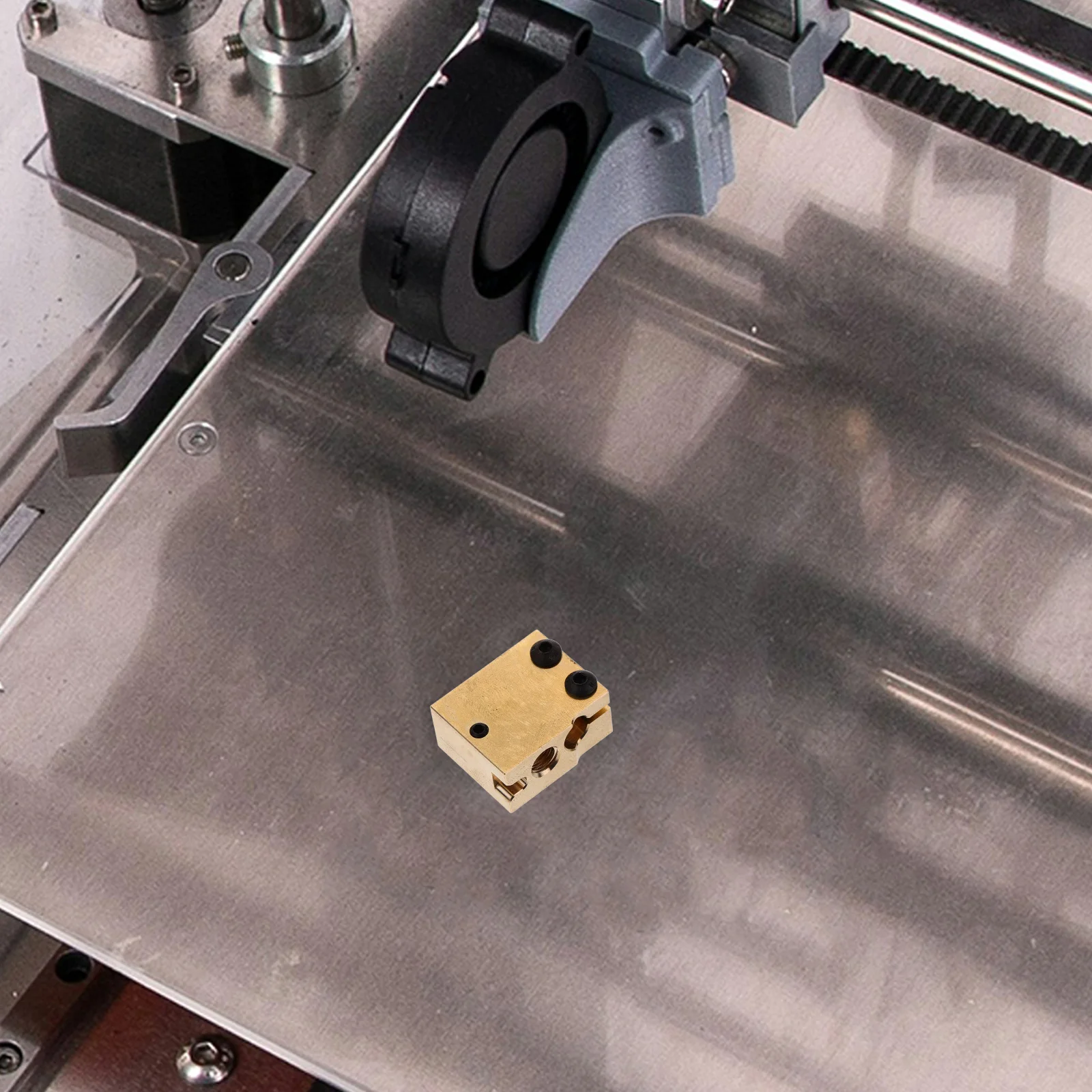

Hotend Heating Block Zinc Alloy Copper Extruder Heat Block for 3D Printer Faster Printing Precision 3D Printing Parts