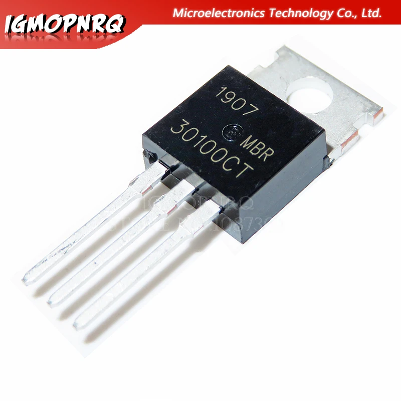 10pcs MBR30100CT 30100CT MBR30100 Schottky & Rectifiers 30A 100V TO-220 new original