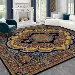 Persian Retro Living Room Large Area Carpet Bedroom Bedside Carpets Decoration Home Study Balcony Rug Kitchen Non-slip Mat