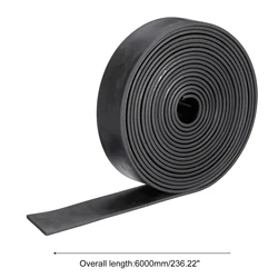 6M Solid Rubber Seal Strip Neoprene Sheet Roll DIY Gasket Sealing Padding Reduce Vibration Mat Shock-absorbing Buffer Rubber Pad