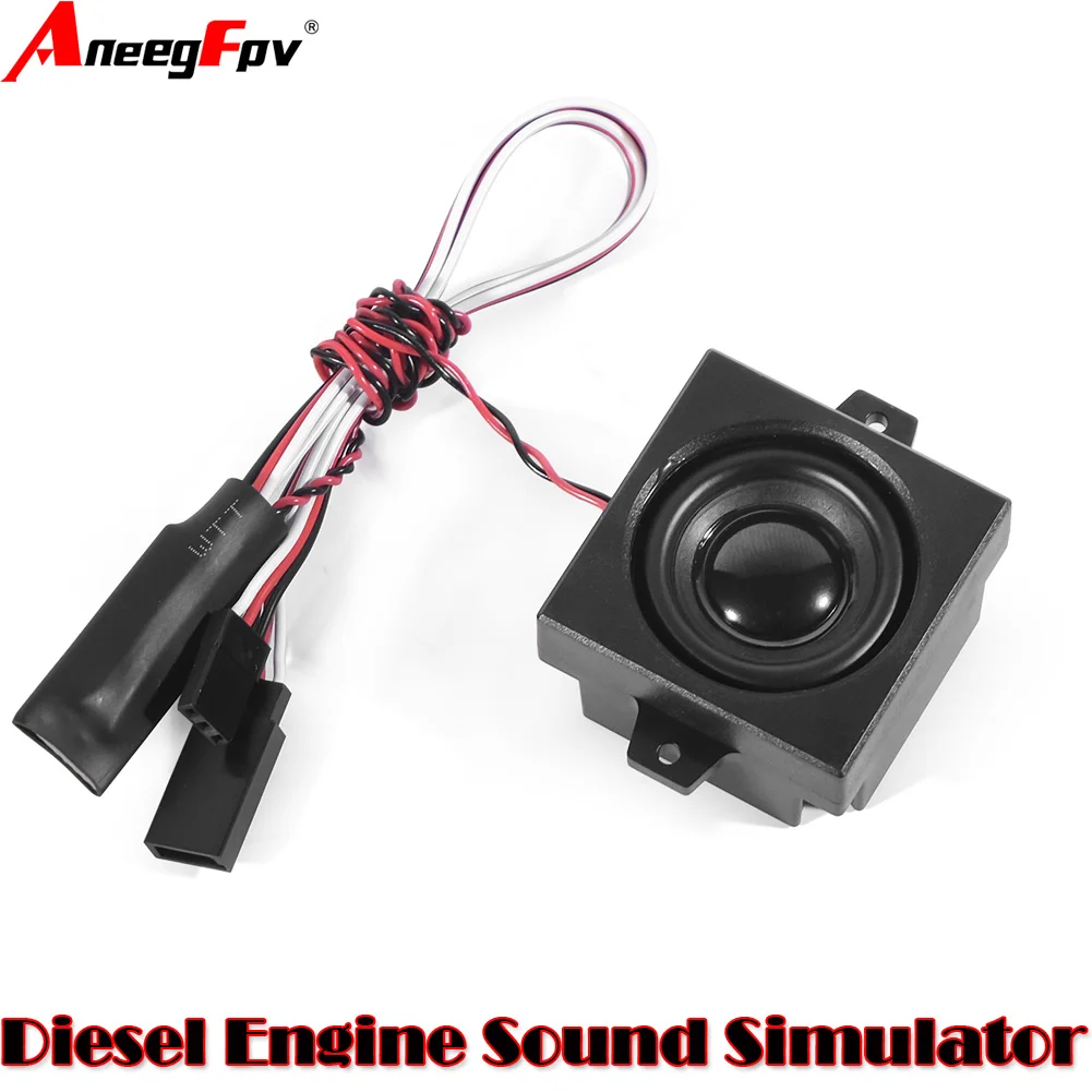 Diesel Engine Sound Simulator 5W Replacement for 1/10 1/8 1/6 RC Model Car Crawler Buggy Racing Accessories