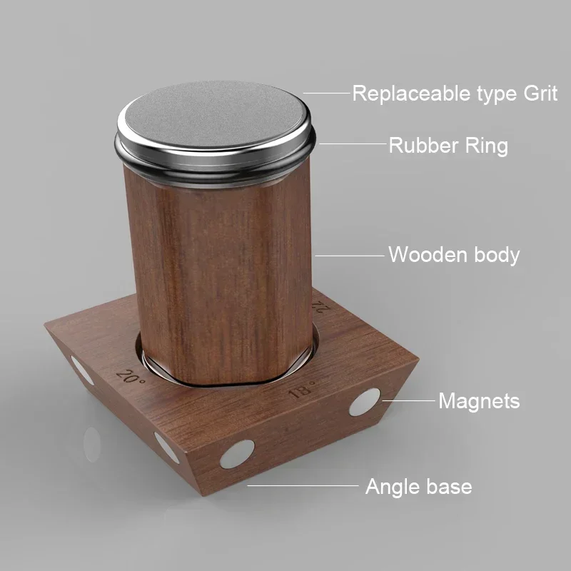 TAIDEA 15, 18, 20, 22-градусный вращающийся стакан, точилка для ножей, роликовый съемный магнитный точильный камень, профессиональный набор для полировки