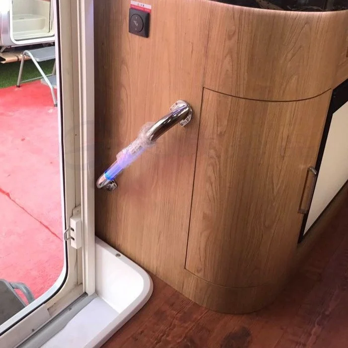 Yacht and RV/camper Modified LED Illuminated Chrome-colored Light-up Handrails