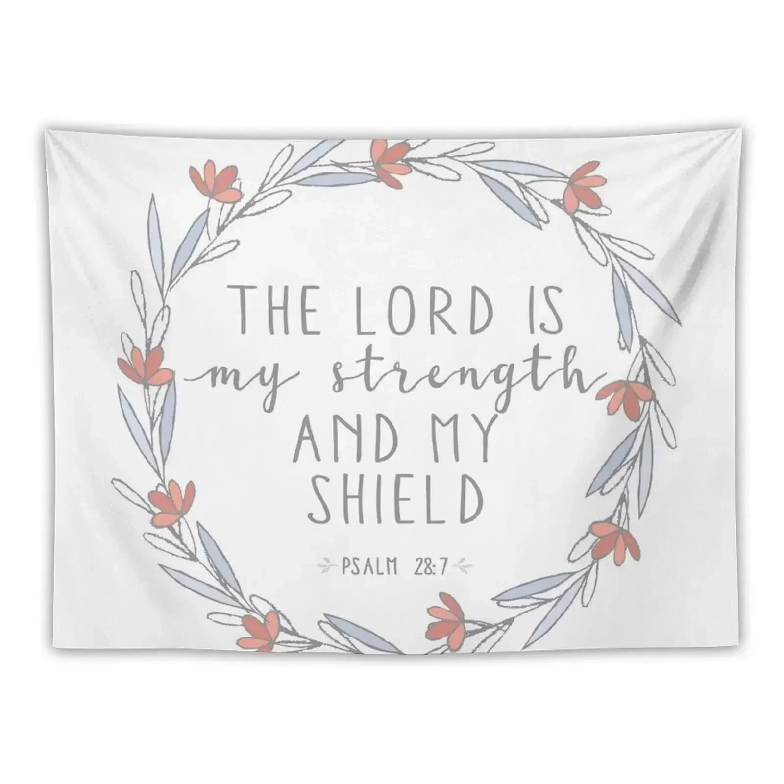 

Psalm 28:7 Tapestry Room Decoration Accessories Aesthetic Room Decor Korean Decoration Home Tapestry