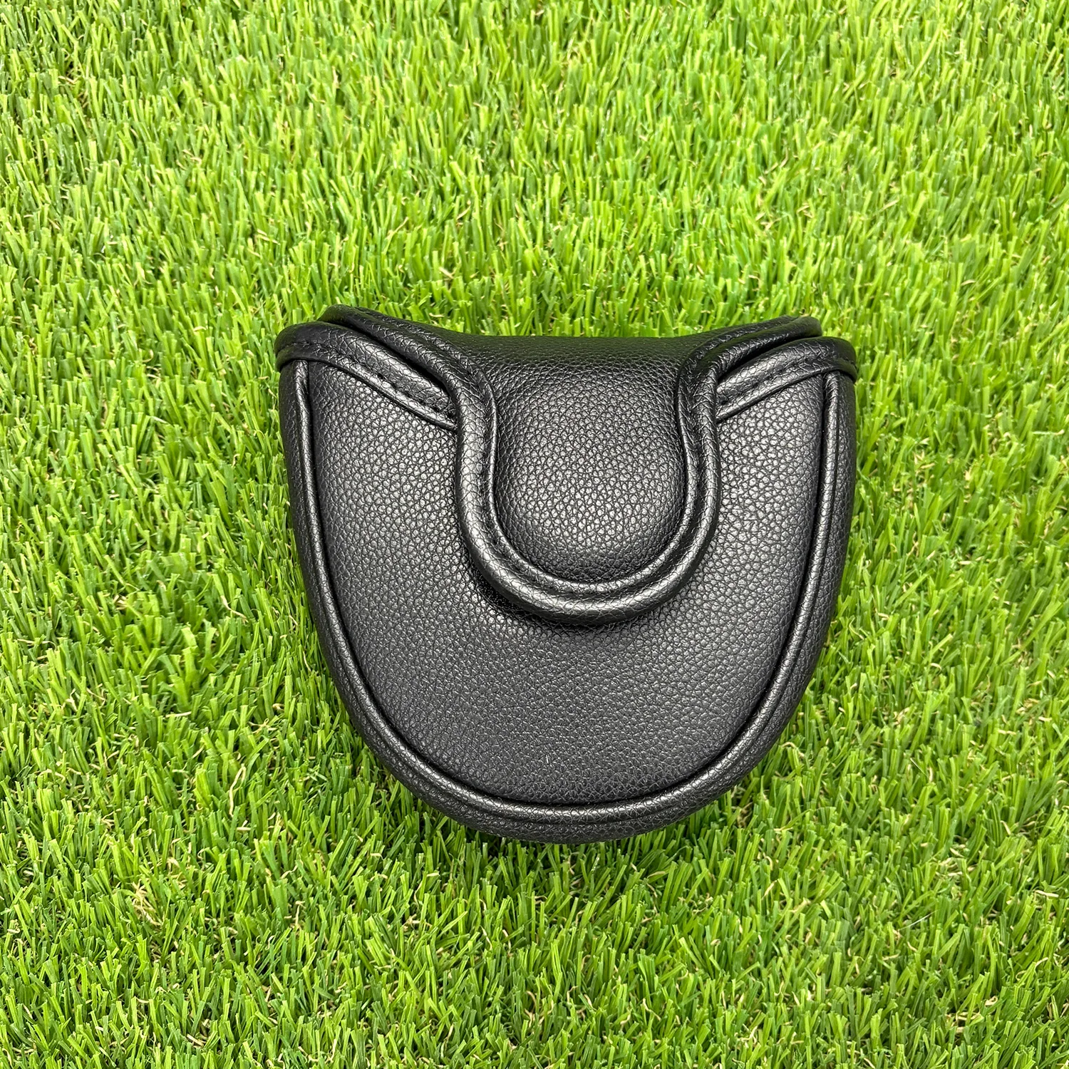 Golf Club Headcover Set Black Cover Fairway Golf Headcover Hybrid Blade Putter Mallet Putter Covers view 6