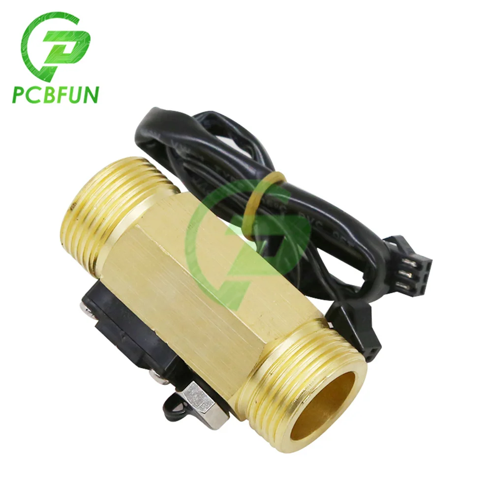 G3/4 Flow Sensor Water Flow Sensor Switch Yf-b5 DN20 Flowmeter for Flow Meter Water Sensor Copper Shell Hall Flow Meter