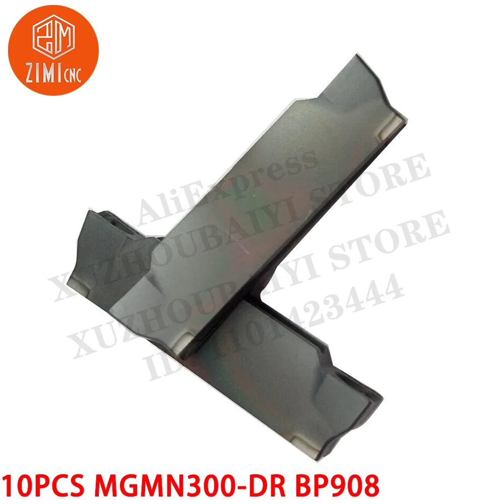 10P MGMN300-DR BP908 3mm wide cutter inserts MGMN300 carbide inserts for MGEHR Carbide Inserts CNC metal mechanical cutting tool