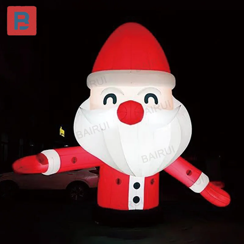 

Inflatable Santa Claus, Christmas festival air model with blower, outdoor shopping mall square activity decoration props