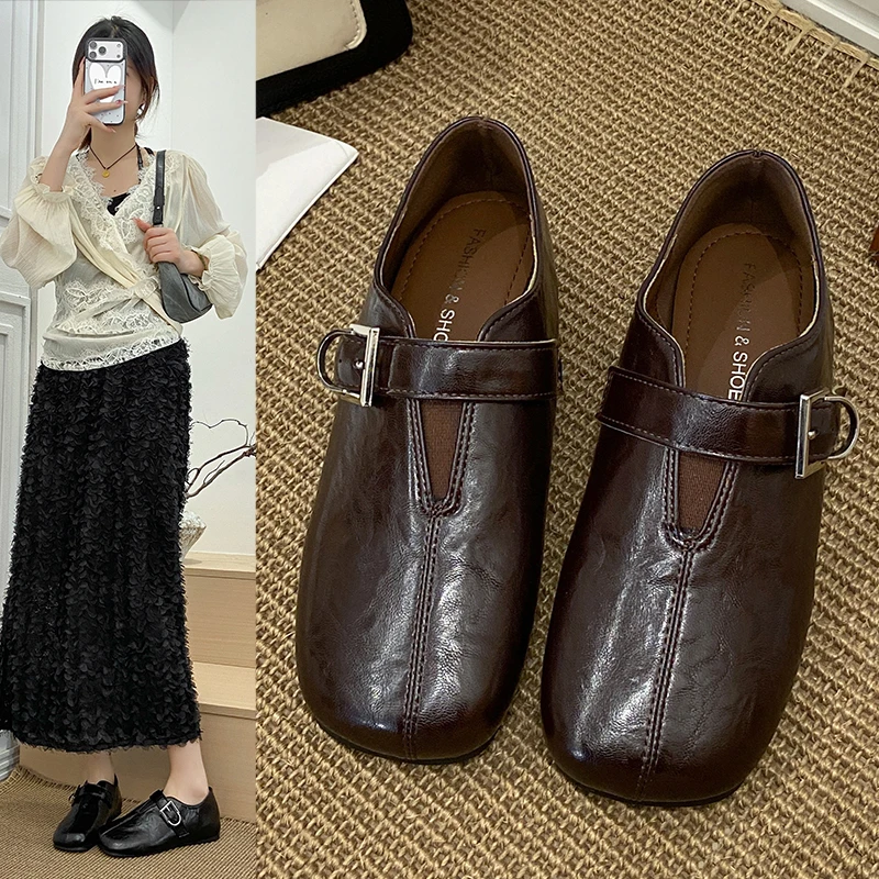 Modne skórzane baleriny Mary J – Women'S Fashion Shoes recenzja i cena