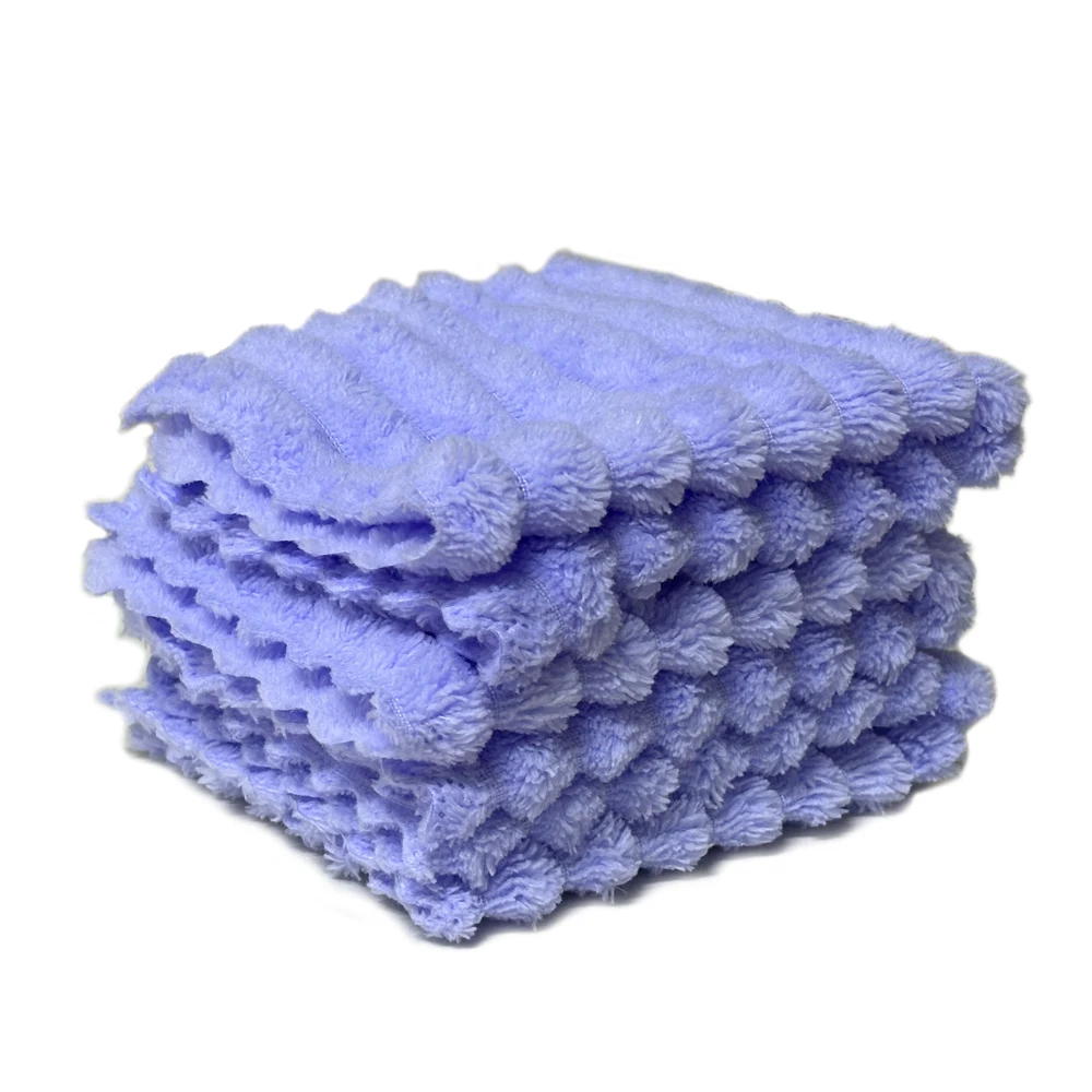 Microfiber Drying Towel Blue Super Absorbent Thick Car Detailing Towel for Auto Truck Boat Fast Dry Rag for Car Wash