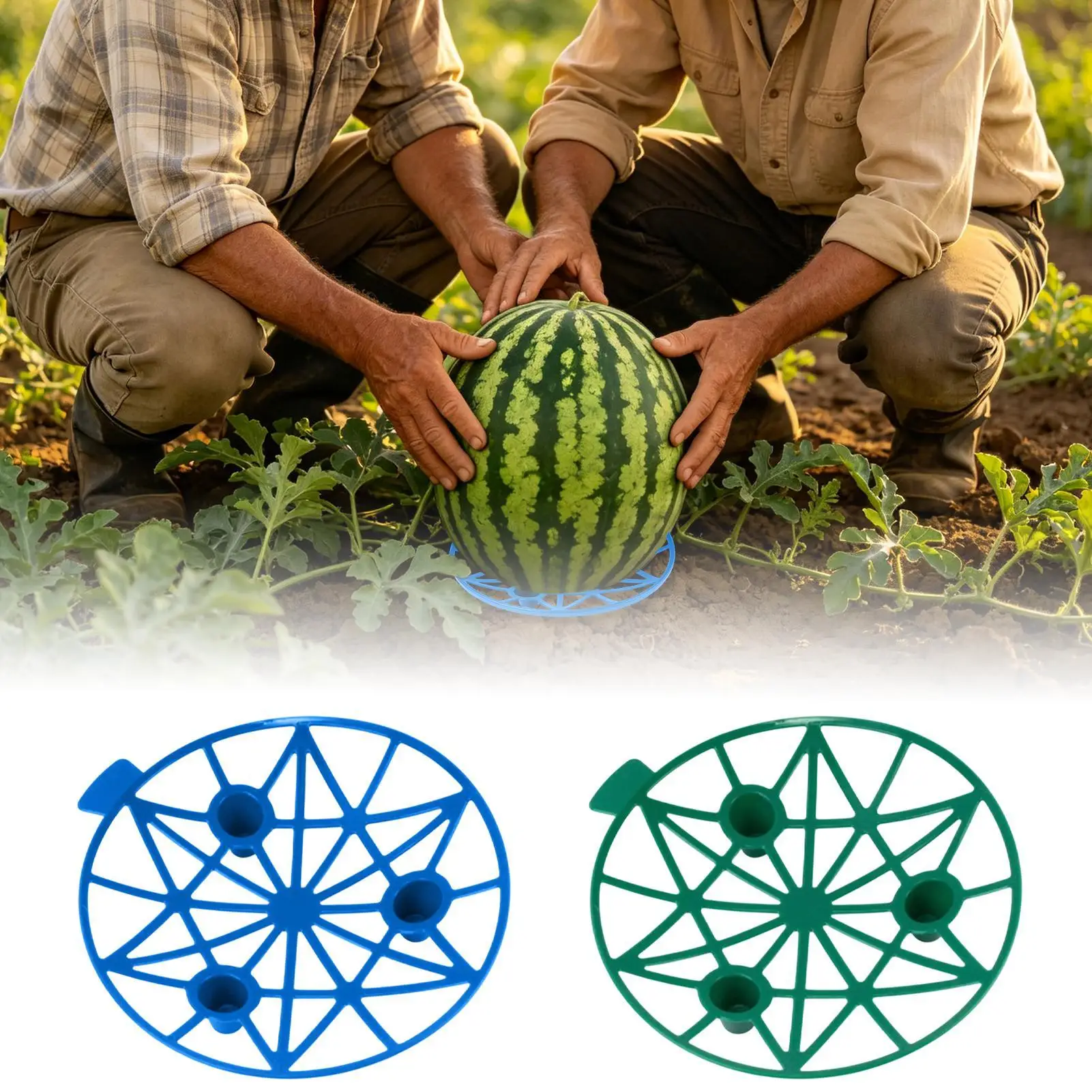Watermelon Cradle for Garden Vegetable Growing Stand Anti rot rack plastic fixed tray for Horticulture fruits agricultural