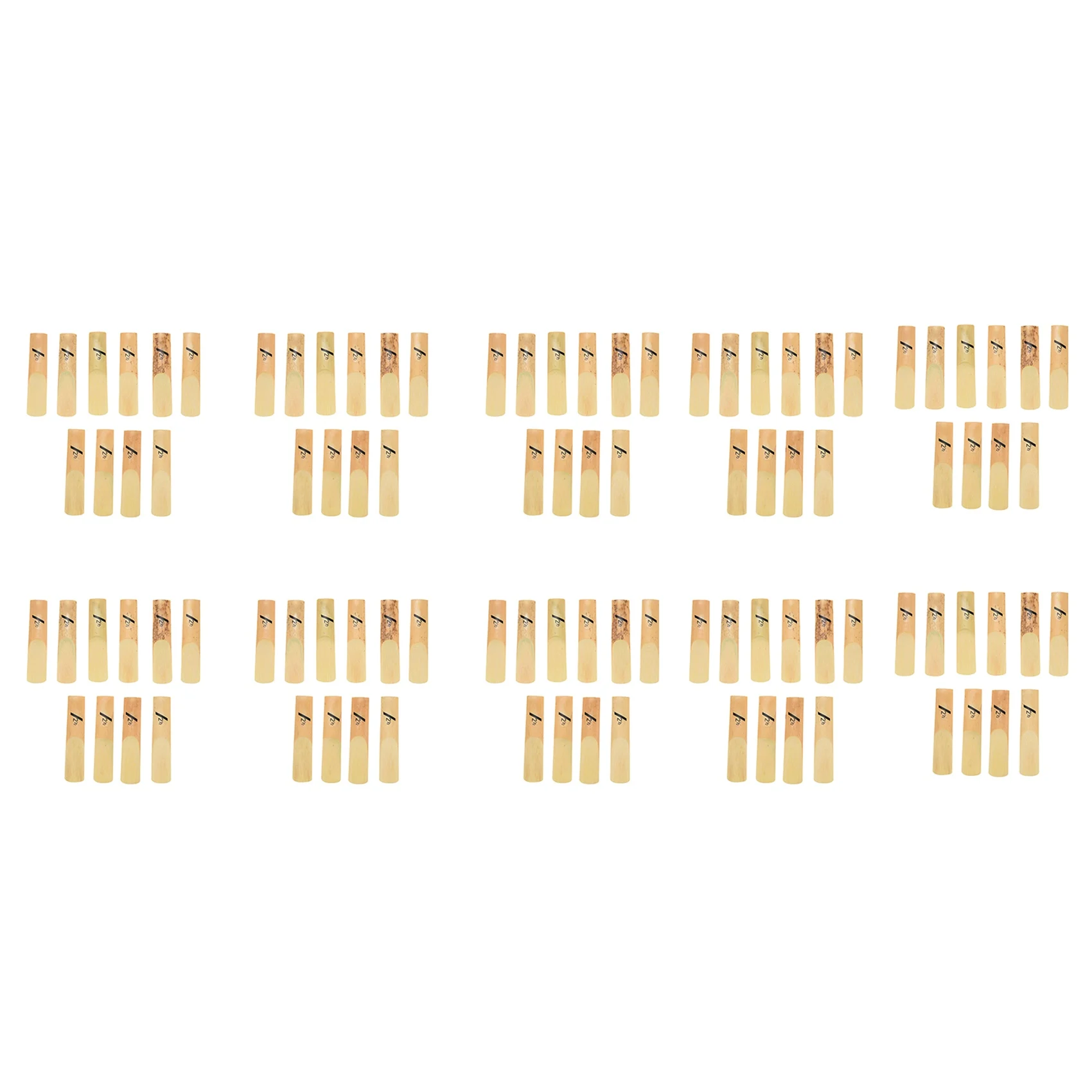 TURE 100Pcs Alto Saxophone Sax Reeds Classic Alto Reed For Riyin Saxophone 2.5 Strength 2 1/2