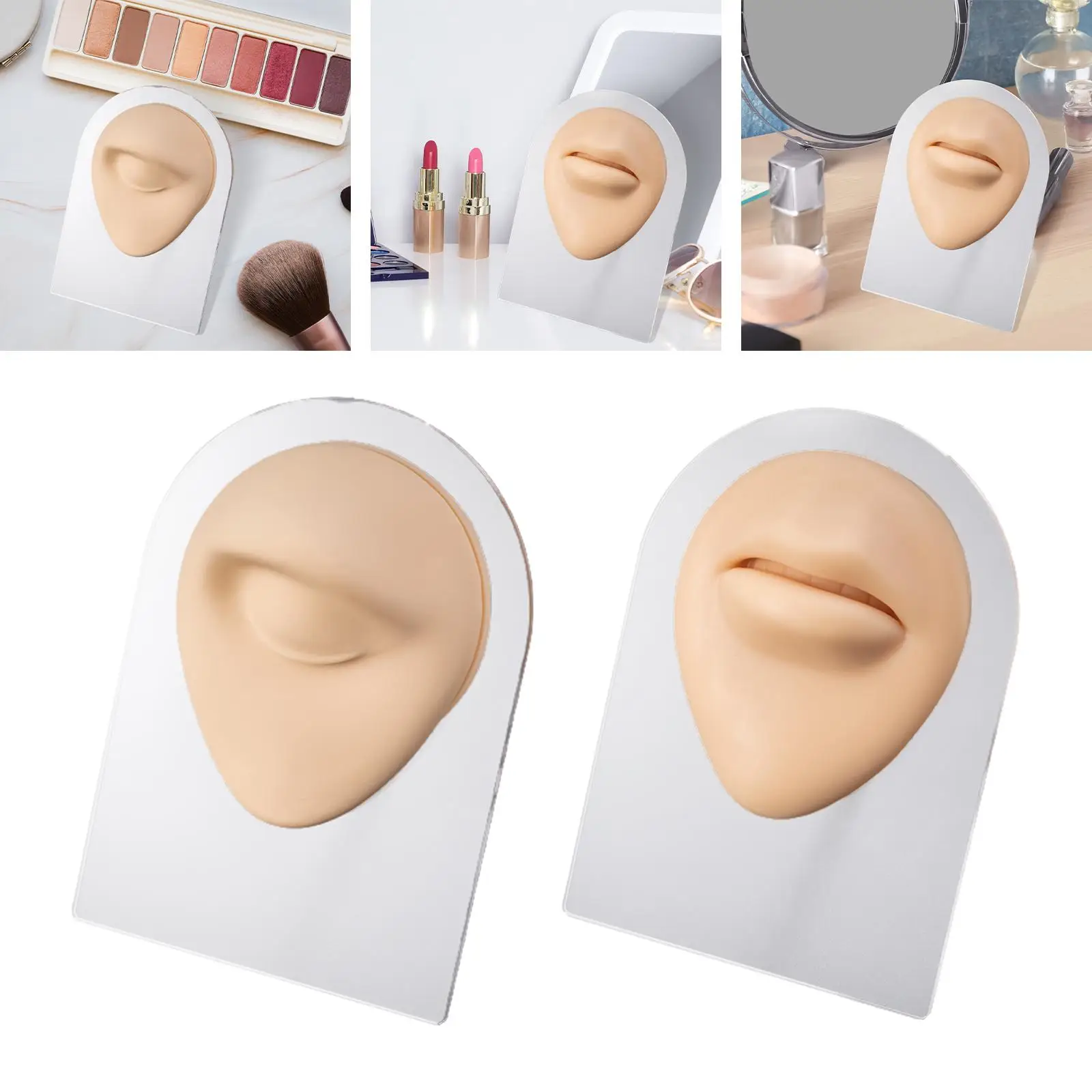 Modelo de boca flexible de silicona artificial Modelo de parte facial delicada para principiantes de ejercicios