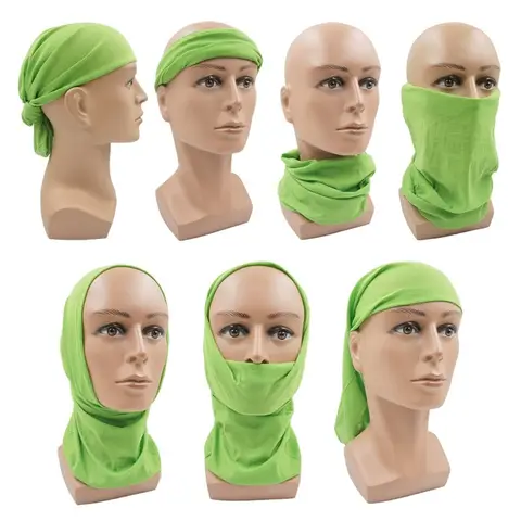 Utomhus Magisk Bandana Enfärgad Neonfärgad Cykel Vandringshalsdukar Pannband Polyester Mode Halsskydd Fiske Vindtät Ansiktsmask 8 best sales bandana biker - №2