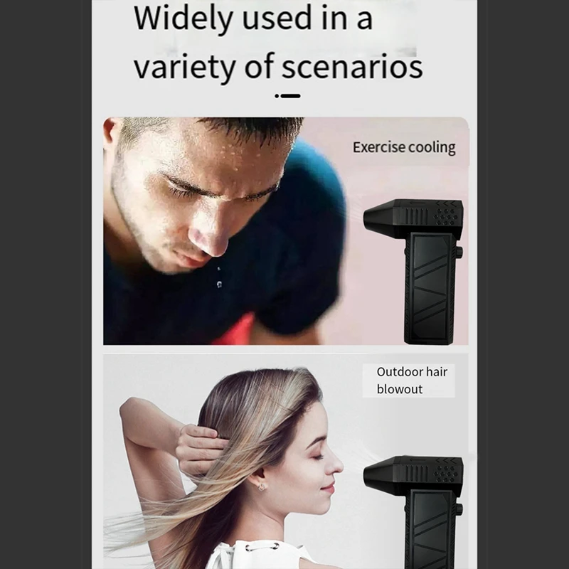 Mini Violent Turbofan X6 130000Rpm Continuously Variable Speed Version High-Speed Brushless Motor Portable Turbo Fan