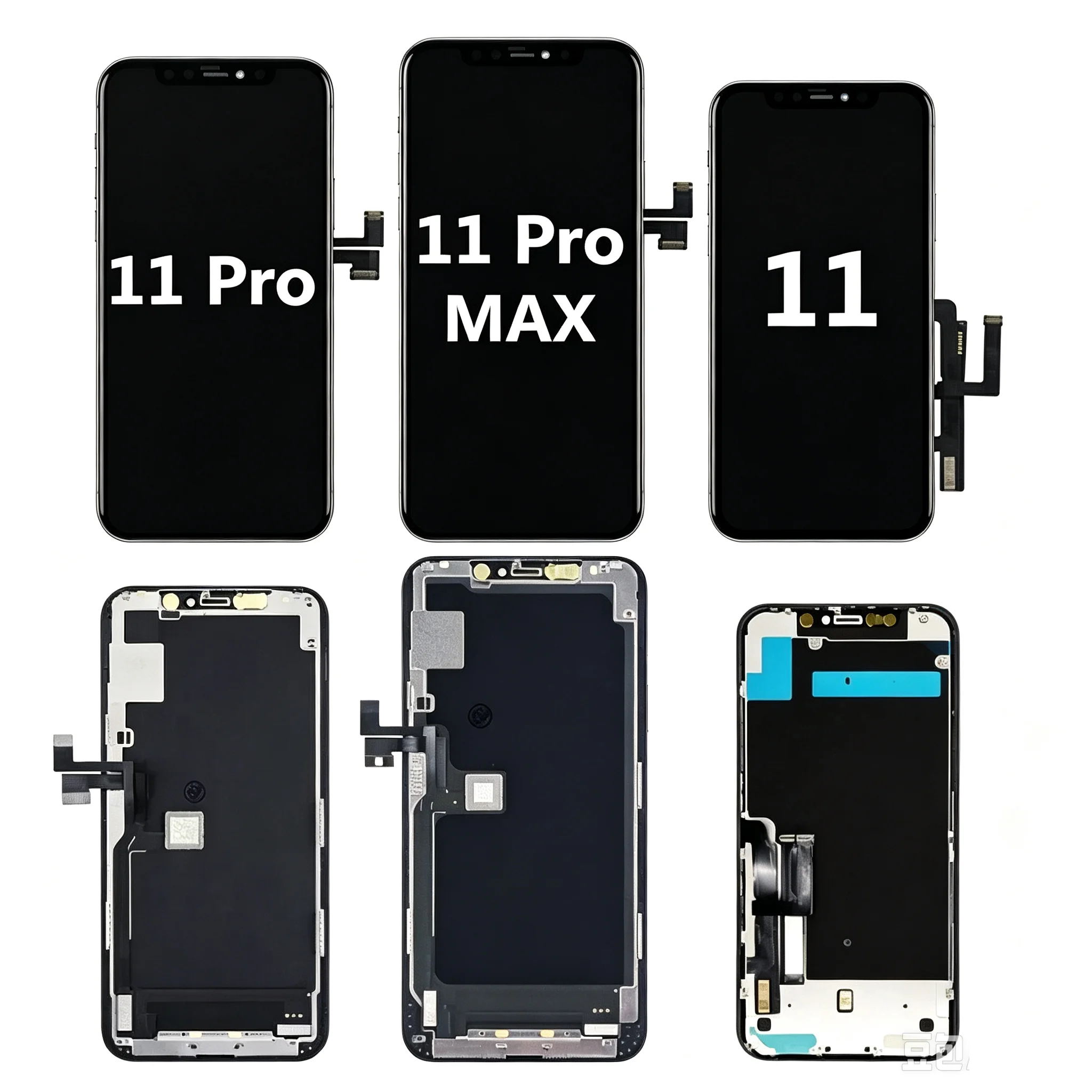 AAAA 11 OEM For iPhone 11Pro Display Touch Digitzer For iPhone 11 Pro Max LCD Screen True Tone Factory Replacement Parts