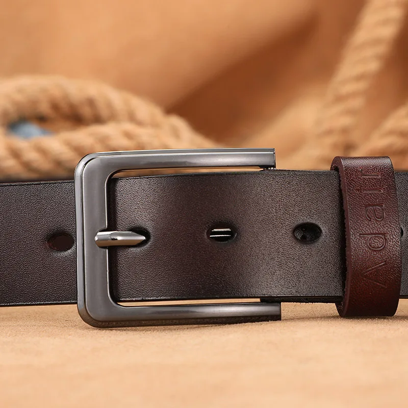 أحزمة جلدية للرجال حزام أسود عتيق مصمم حزام رجل غير رسمي بنطلون حزام حزام خصر عالي الجودة AHQ2107 #4