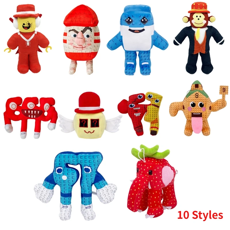 

NEW Steal A Brainrot Esok Sekolah Plush Sammy Jandel Strawberry Elephant Plushie Cute No. 9 House Stuffed Doll Toy Fans Gift