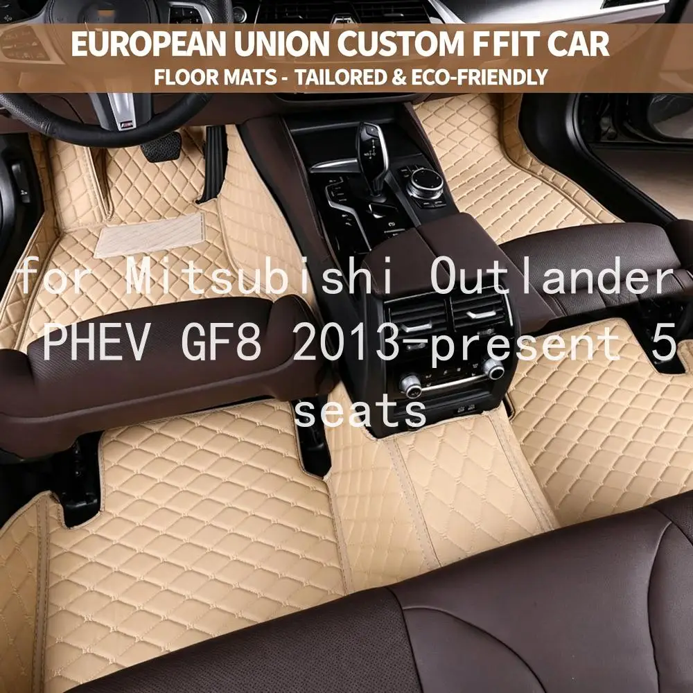 Tappetini per auto resistenti, adatti a Mitsubishi Outlander PHEV GF8, modelli dal 2013 in poi, 5 posti. Tappetini protettivi per auto, resistenti ai graffi e allo sporco, adatti a tutte le stagioni,