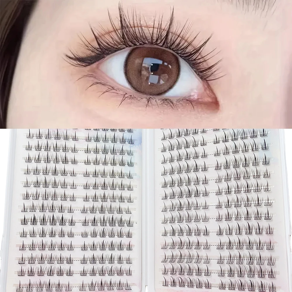 384 Pcs Easy-To-Apply Sunflower Cluster False Eyelashes Book for Women - Natural Look,  D Curl, Vibrant Eyelash Appearance