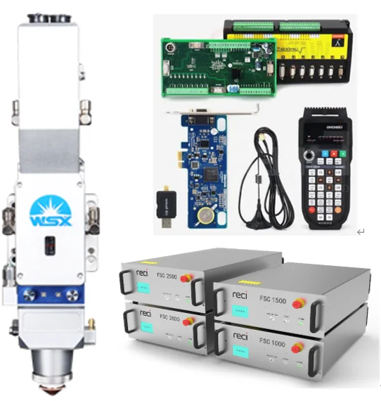 Sorgente laser RECI 3000w + testina di taglio con messa a fuoco automatica BM111 + sistema di controllo LS 3000 PM95A Lambda5E