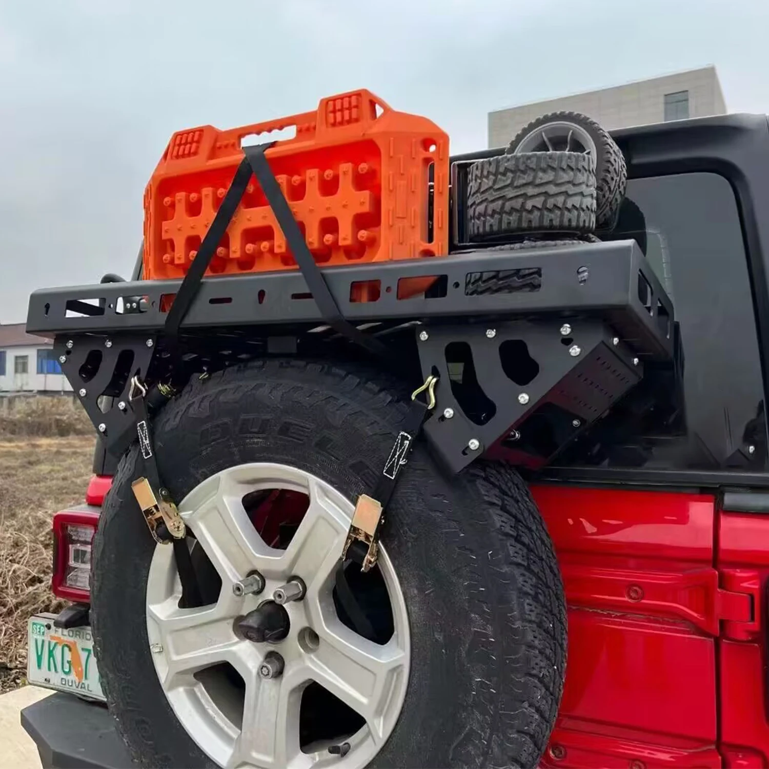 2024 New Design JK JL Spare tire holder loaded 60kg with 35 inch tire Aluminum alloy for jeep for wrangler