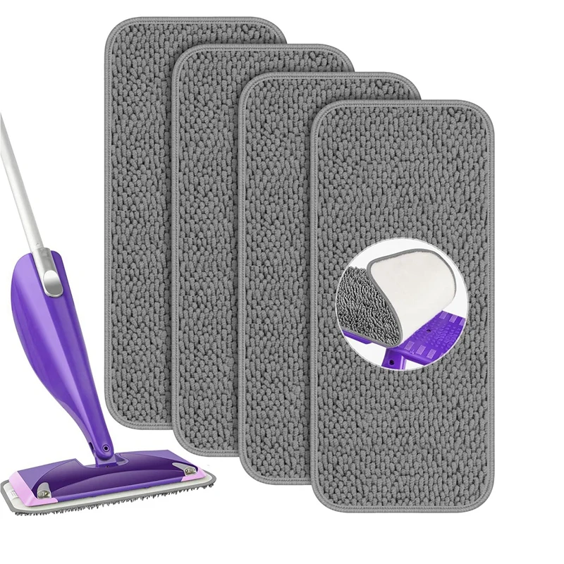 Многоразовые мощные Сменные накладки для швабры Swiffer Power, стартовый набор-сменные накладки Swiffer для очистки пола, 4 шт. аксессуаров