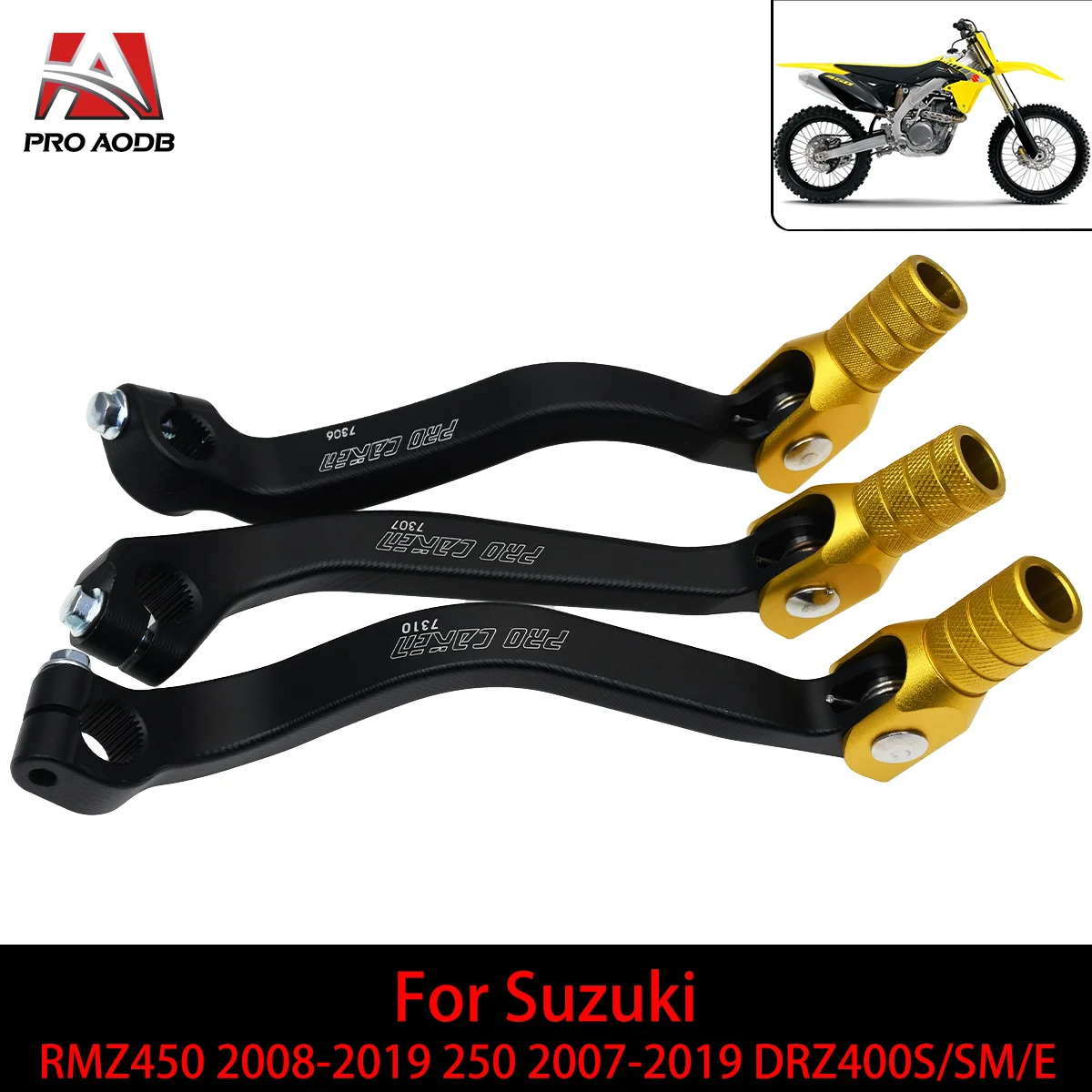 

Motorcycle CNC Gear Shift Lever Foot Brake Lever Pedal For Suzuki DRZ400S DRZ400SM DRZ400E DRZ 400S 400SM 400E 400 E S SM