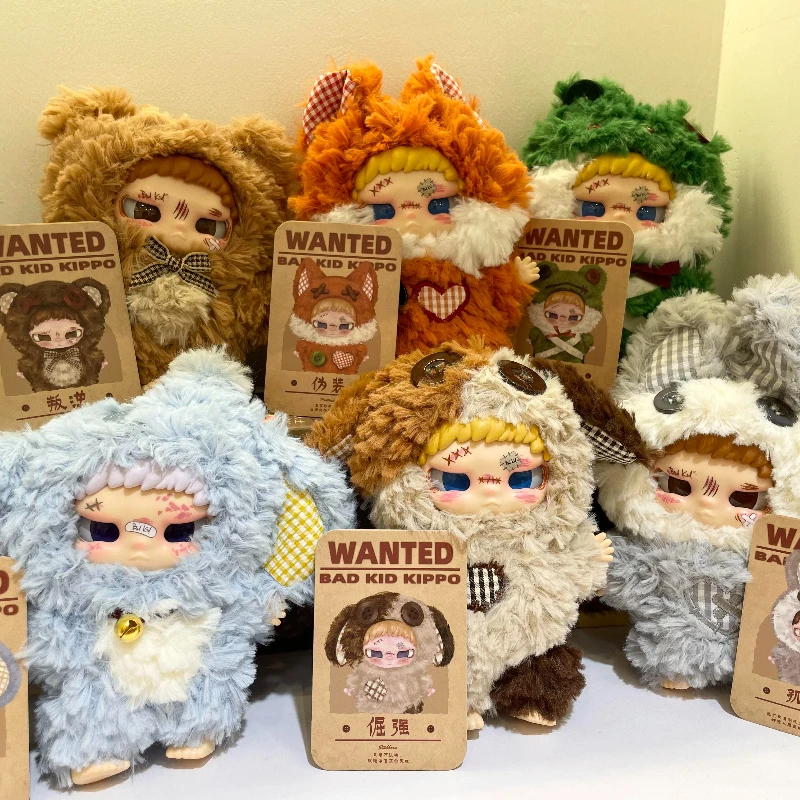 

Bad Kid Kippo Let's Have A Rebellious Escape Series Blind Box Toys Kippo Аниме Кукла-сюрприз Сумка Плюшевые подвески Mystery Box Подарок