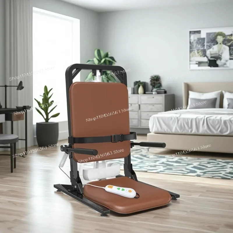 296LBS Heavy Duty Electric Floor Lift Chair for Elderly Fall Recovery, Remote Control Portable Stand Assist Device