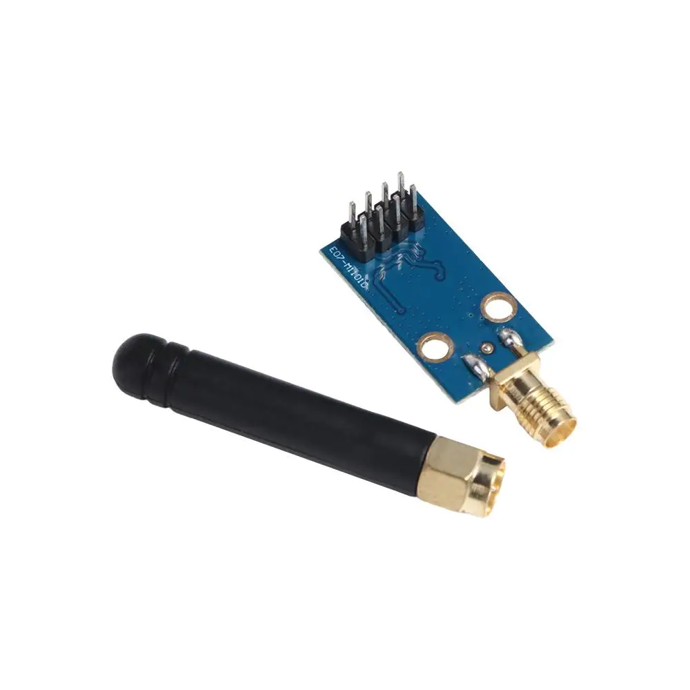 Módulo inalámbrico CC1101 de 433MHZ, 15x28mm (0,59x1, 10 pulgadas), Chip RF CC1101 con antena SMA, módulo RF azul y negro