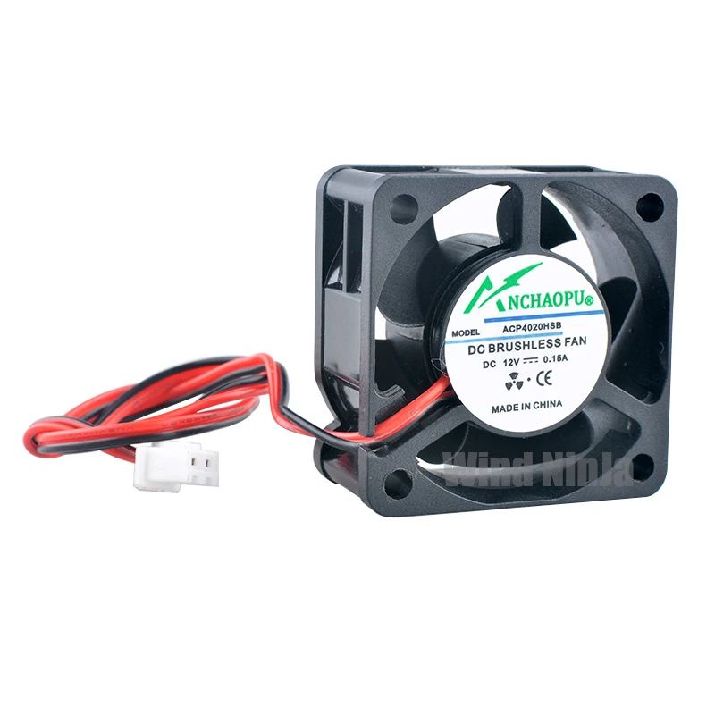 Dupla bola rolamento ventilador de refrigeração para computador Industrial, fonte de alimentação, ACP4020HSB, 4cm, 40mm, 40x40x20mm, DC12V, 0.15A, 7700rpm