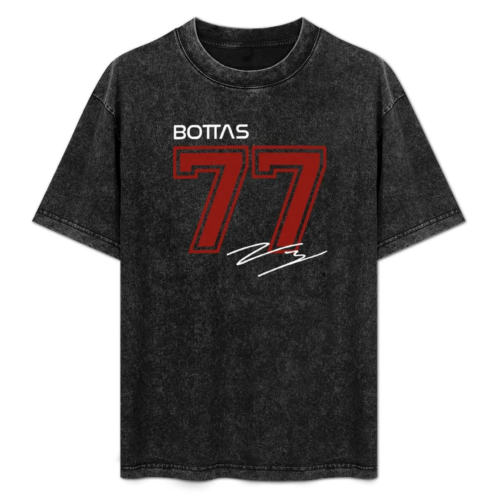 ヴァルテリ・ボッタスのサイン入り-f1-2023-tシャツ-ワーカー-ベーシック-半袖tシャツ