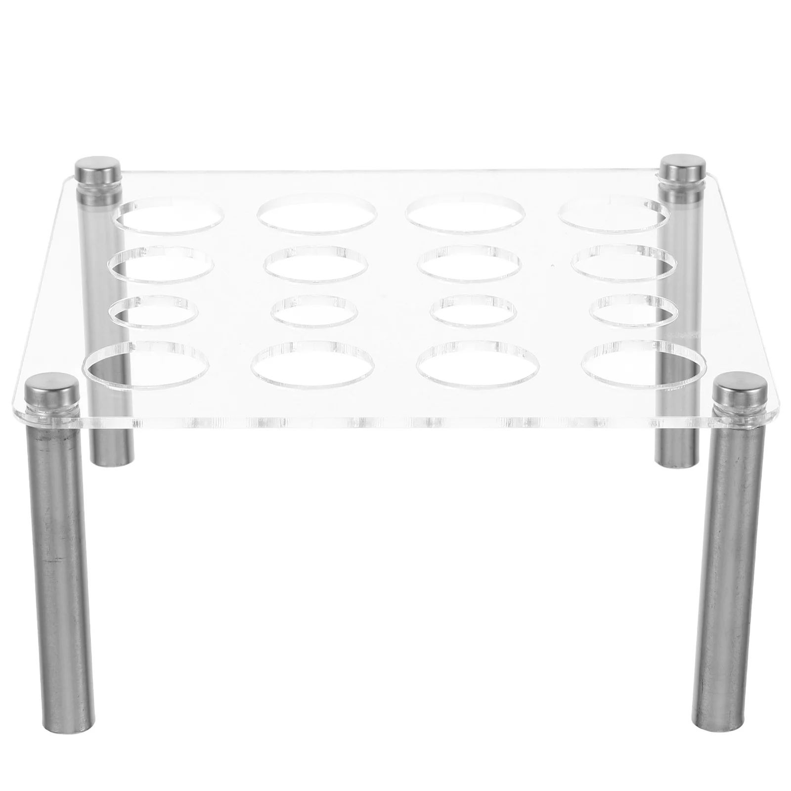 Soporte de pieza de ajedrez para almacenamiento de moldes de resina, soporte acrílico con múltiples aperturas, organizador de moldes de silicona Diy, estante de exhibición