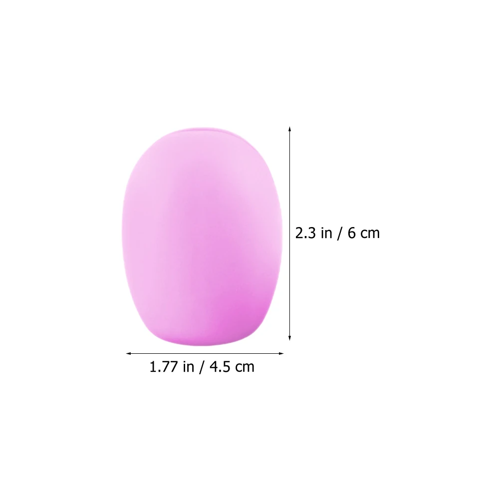 

6pcs Makeup Brush Protector Cover Silicone Travel Holder Reusable Caps For Foundation Eyeshadow Blush Brush Protective Sleeve