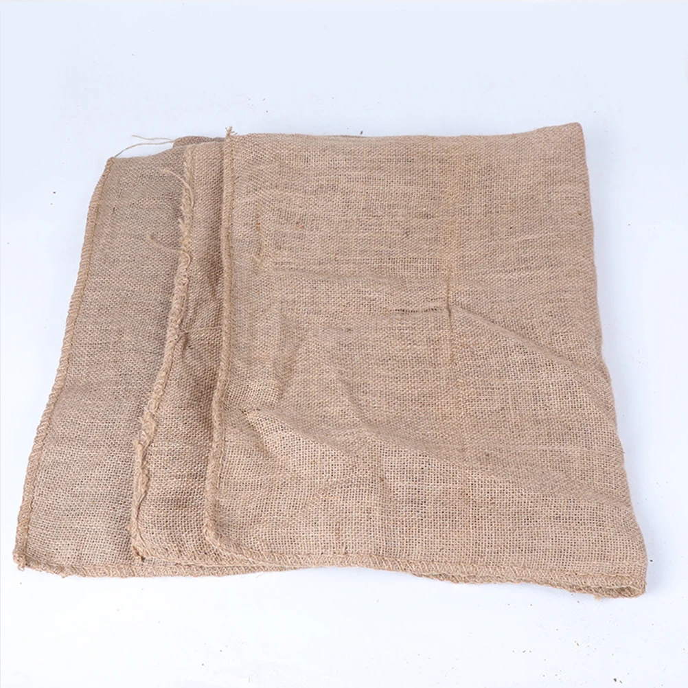 

5pcs Jute Sack Storage Bag for Fruits Vegetables Kitchen Large Capacity Lightweight Breathing Design Keep Light Out
