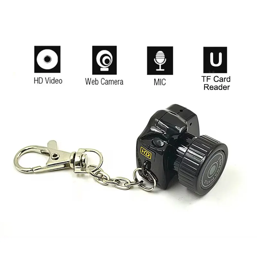 Mini Camera Sport DV HD Video Audio Recorder Webcam DVR Security Micro Cam Pocket Security Monitor Mini Camera With Key Chain